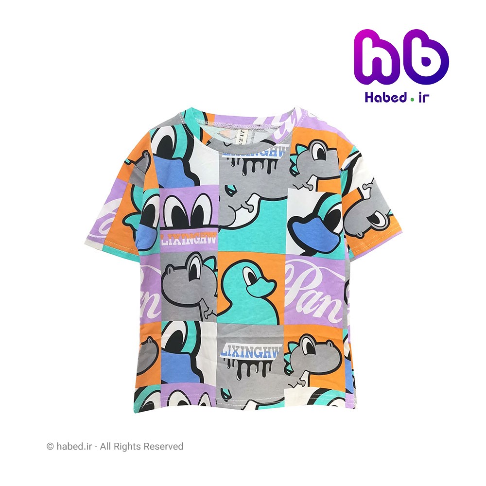 تیشرت جدید بچگانه پسرانه و دخترانه خارجی شیک جنس پنبه دورو درجه یک کد 2187