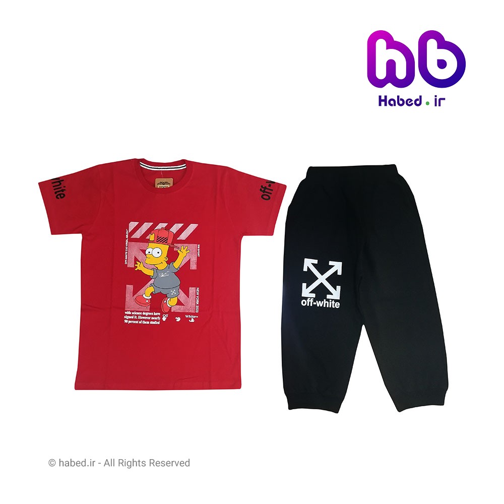 ست تیشرت شلوارک جدید بچه گانه پسرانه جنس پنبه دورو درجه یک کد 2327