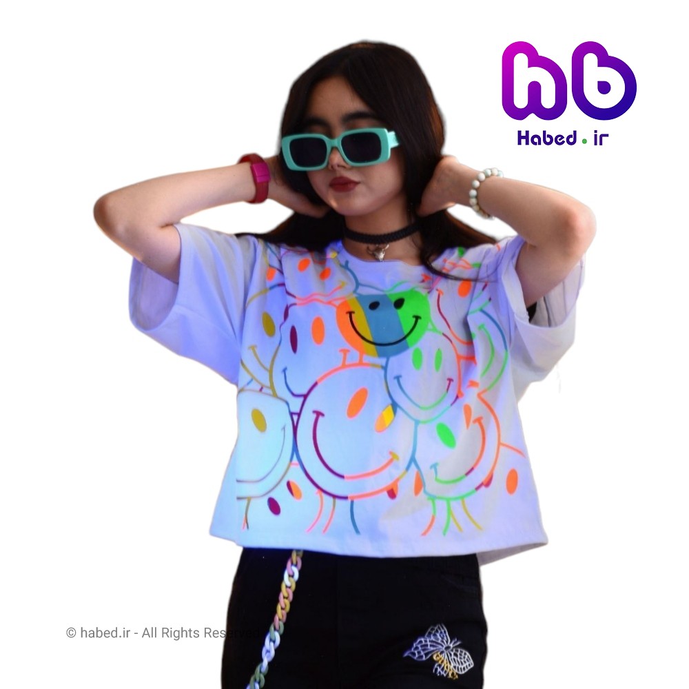 تیشرت کراپ جدید ایرانی بچه گانه دخترانه شیک جنس پنبه دورو درجه یک کد 2342