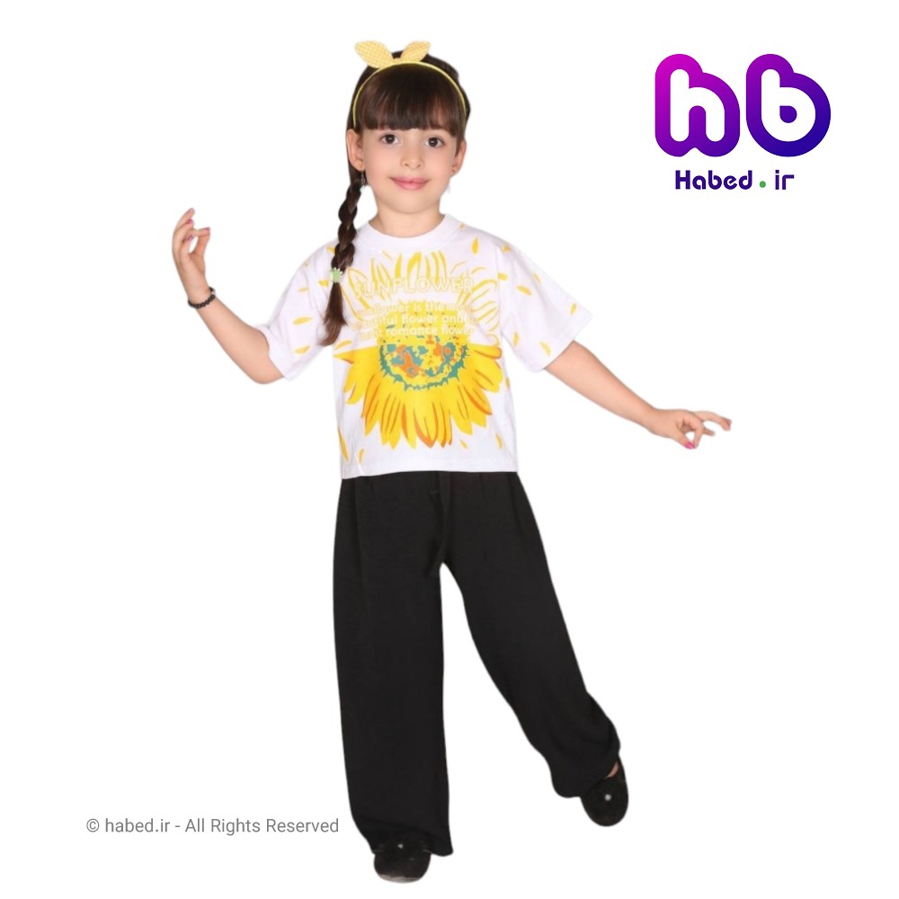 کراپ شلوار جدید ایرانی بچه گانه دخترانه شیک جنس پنبه دورو درجه یک کد 2346