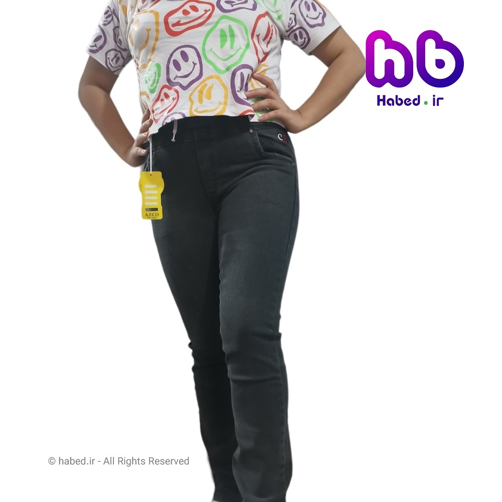 شلوار جین کمرکش بچگانه پسرانه و دخترانه جنس جین کش تضمینی کد 2373