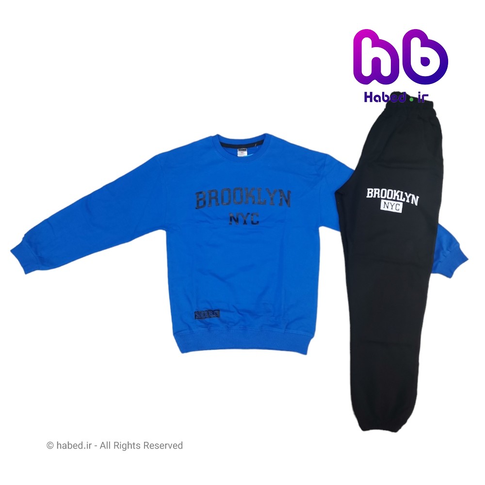 بلوز شلوار جدید شیک بچگانه اسپرت دخترانه و پسرانه جنس دورس پنبه دورو کد 2418