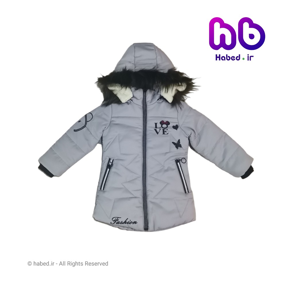کاپشن جدید بچگانه دخترانه شیک ضخیم جنس تضمینی برزنت  تو کرک و بسیار عالی کد 2456