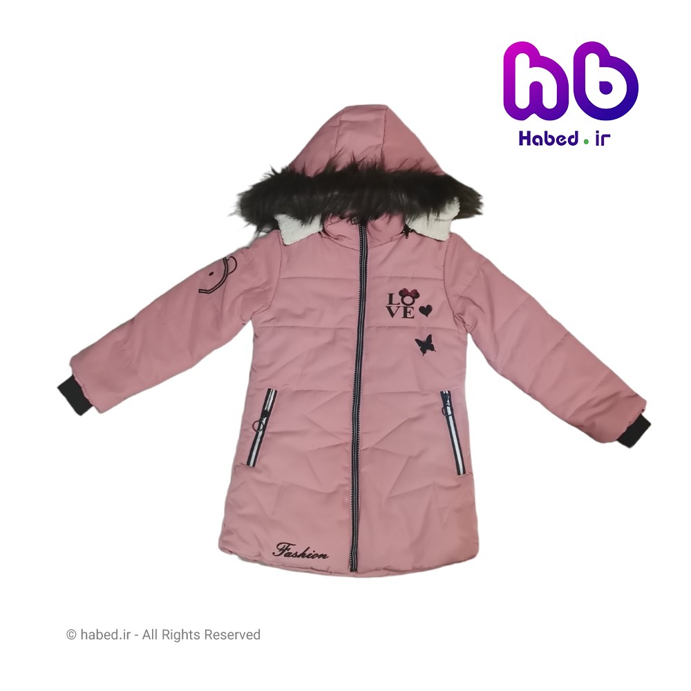 کاپشن جدید بچگانه دخترانه شیک ضخیم جنس تضمینی برزنت  تو کرک و بسیار عالی کد 2457