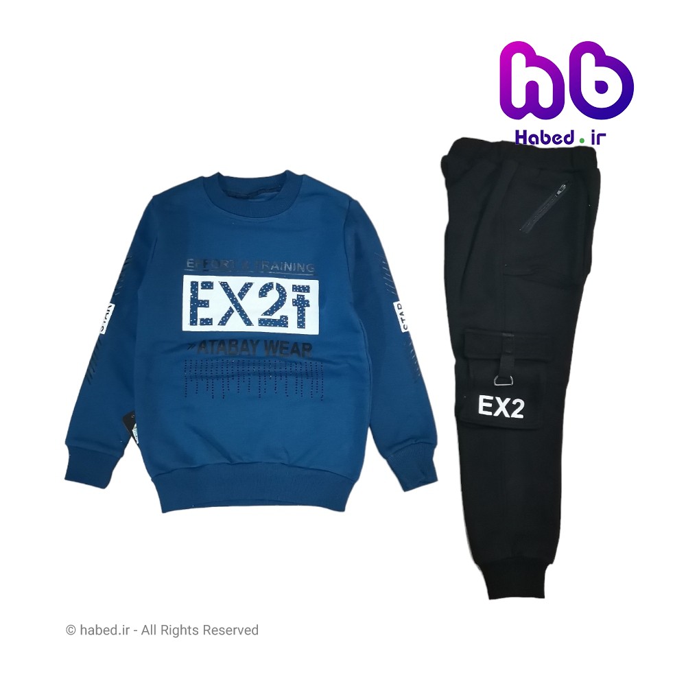 بلوز شلوار جدید شیک بچگانه پسرانه و دخترانه جنس دورس پنبه دورو طرح قلب کد 2495