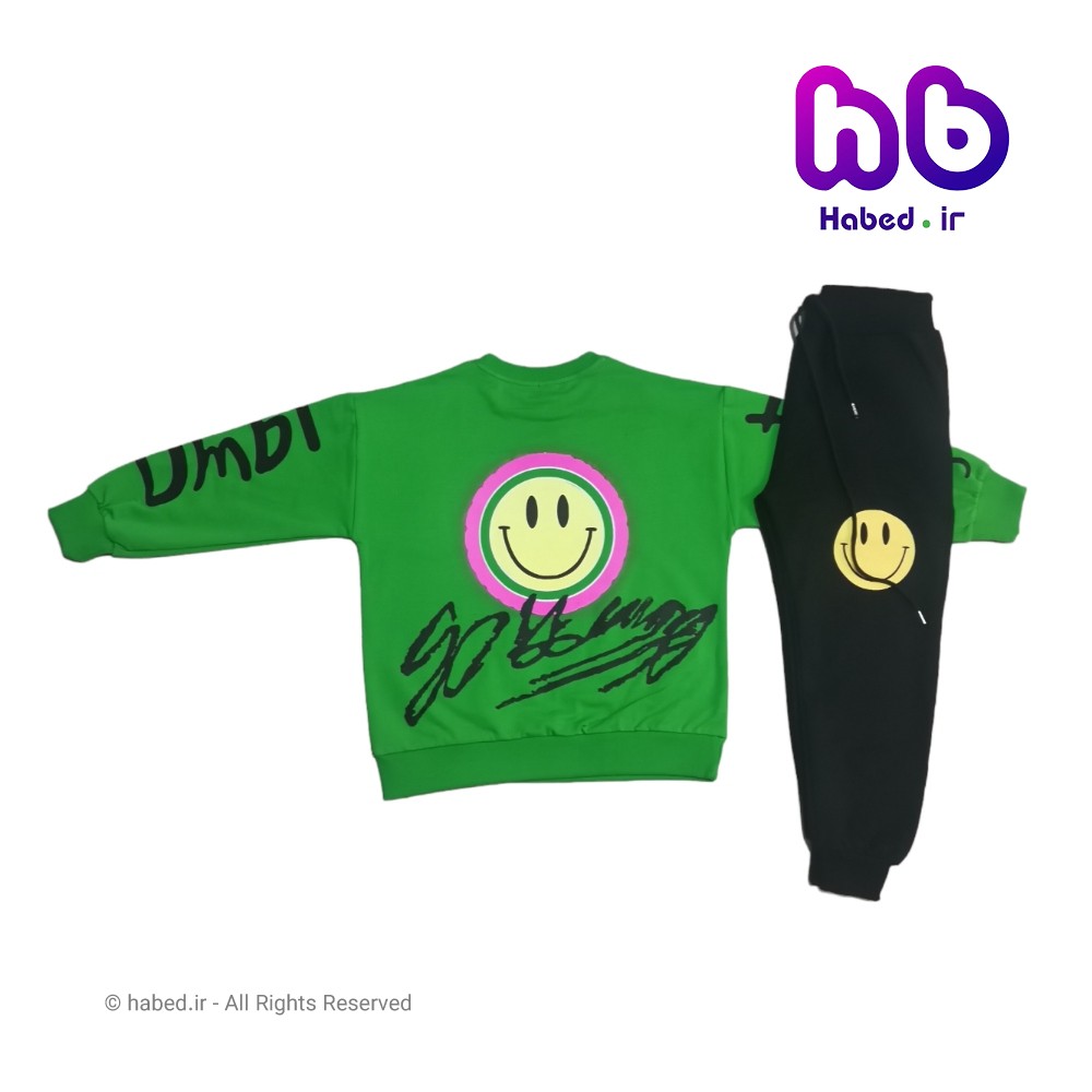 بلوز شلوار لش جدید شیک بچگانه پسرانه و دخترانه جنس دورس پنبه دو نخ لاکرا طرح گوفی کد 2504