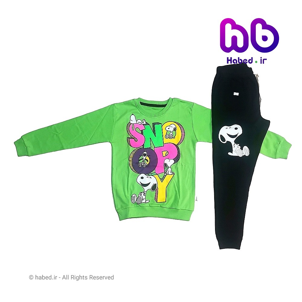 بلوز شلوار جدید شیک بچگانه پسرانه و دخترانه جنس دورس پنبه دو نخ لاکرا کد 2545