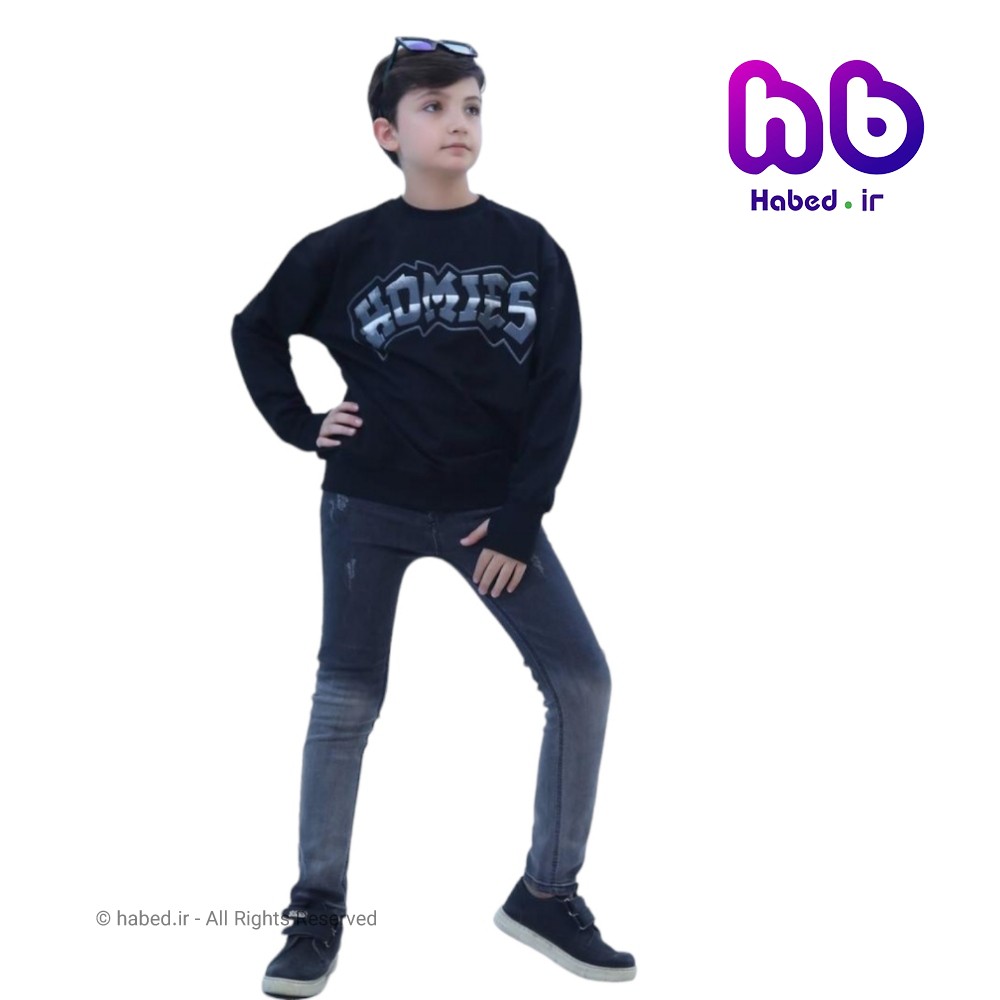 بلوز فينگردار جدید شیک بچگانه پسرانه و دخترانه جنس دورس پنبه دو نخ لاکرا چاپ دار کد 2575