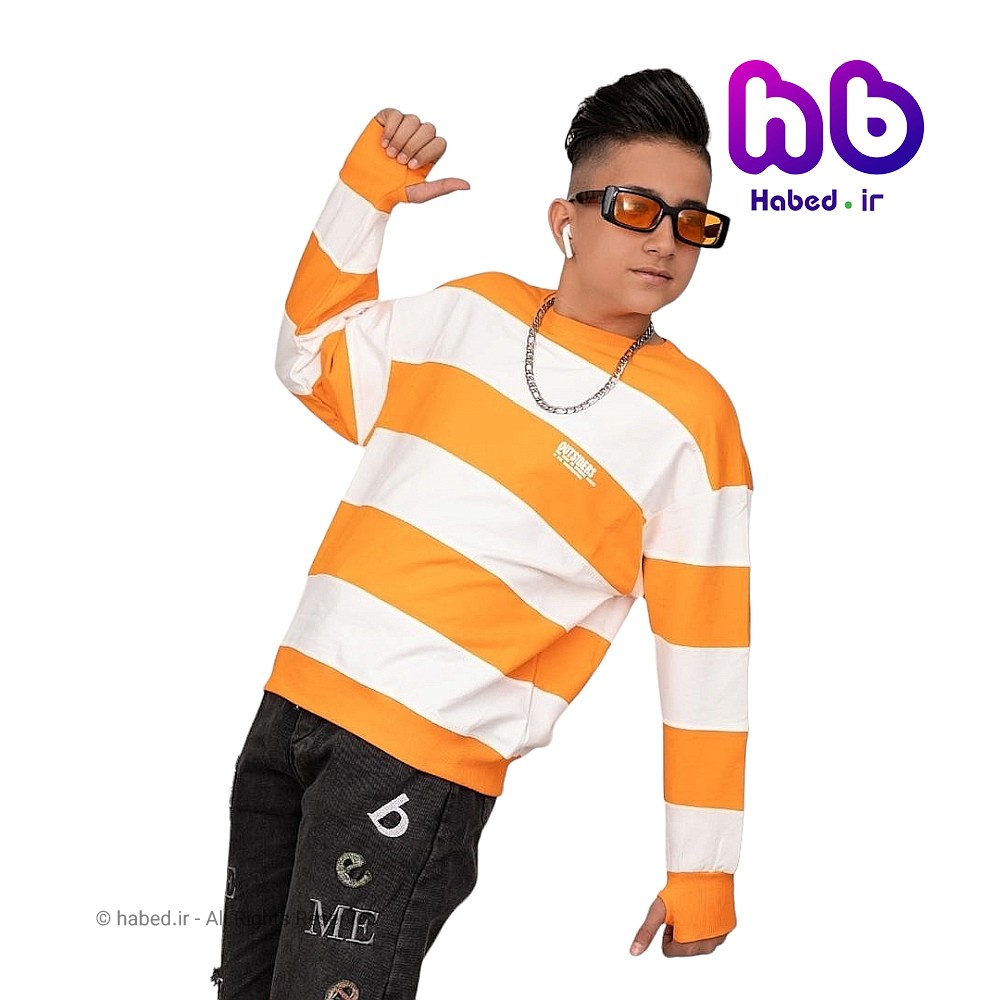 بلوز فينگردار جدید شیک بچگانه پسرانه و دخترانه جنس دورس پنبه دو نخ لاکرا چاپ دار کد 2594