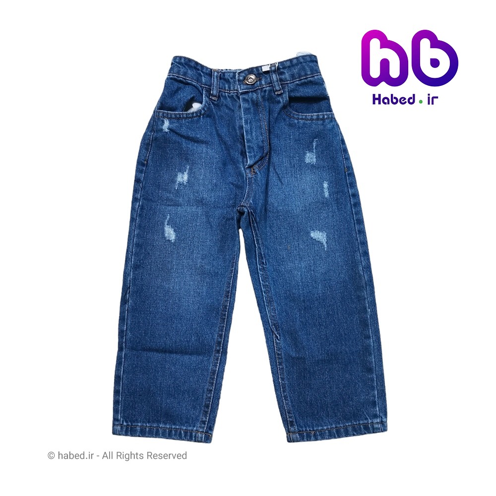 شلوار جین جدید شیک بچگانه پسرانه و دخترانه جنس تضمینی کد 2604