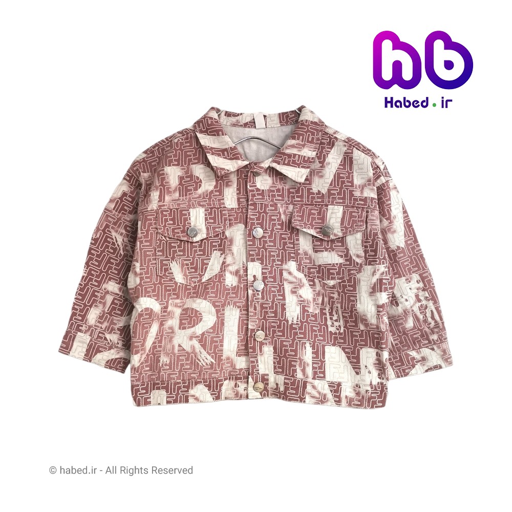 کت جین خارجی طرح دار بچگانه پسرانه و دخترانه جنس تضمینی کد 2683