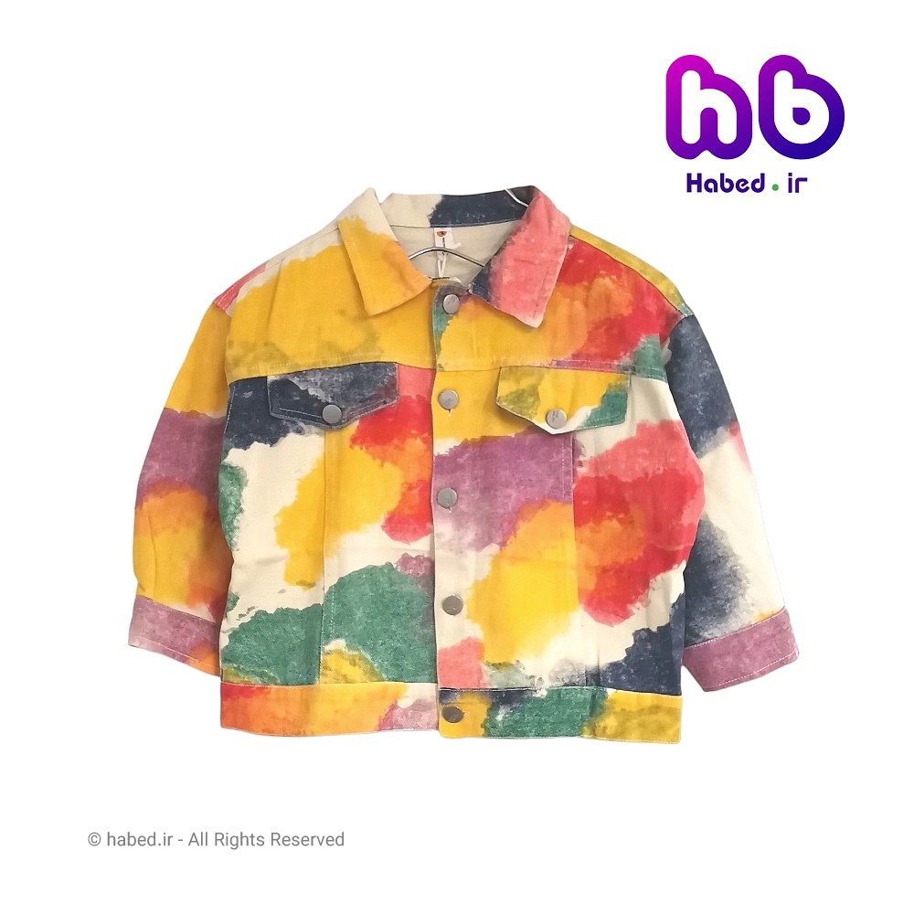 کت جین خارجی طرح دار بچگانه پسرانه و دخترانه جنس تضمینی کد 2676