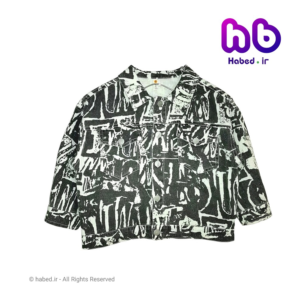 کت جین خارجی طرح دار بچگانه پسرانه و دخترانه جنس تضمینی کد 2672