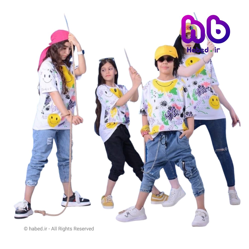 تیشرت جدید شیک بچگانه دخترانه جنس پنبه دورو درجه یک کد 2746