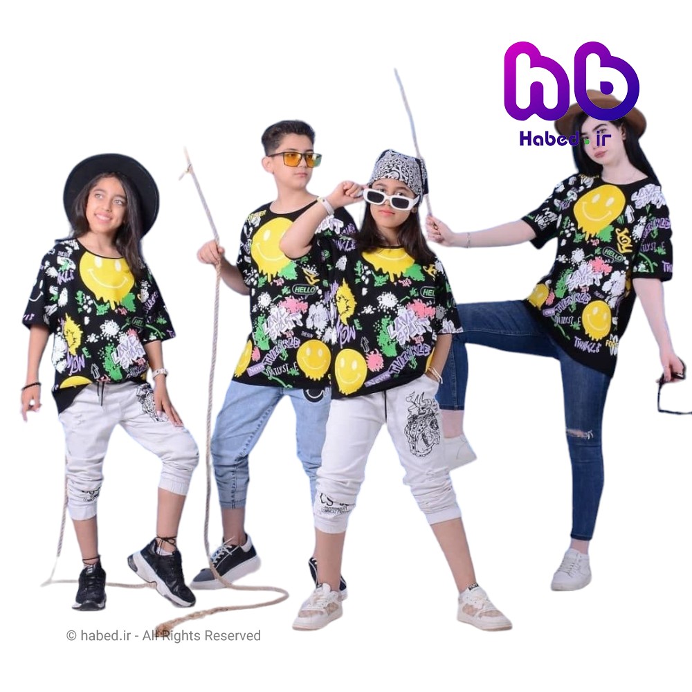 تیشرت جدید شیک بچگانه دخترانه جنس پنبه دورو درجه یک کد 2745