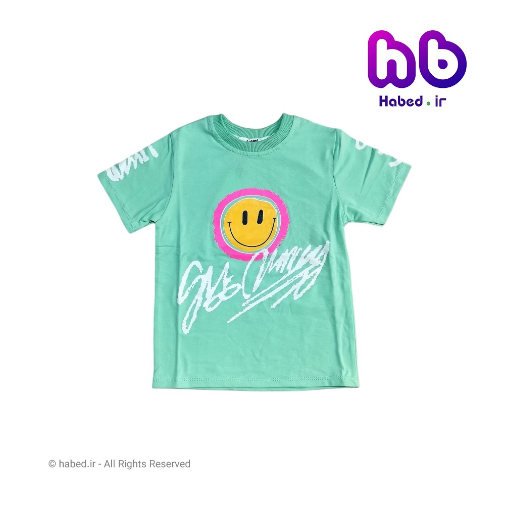 تیشرت جدید شیک بچگانه دخترانه و پسرانه جنس پنبه دورو درجه یک کد 2757