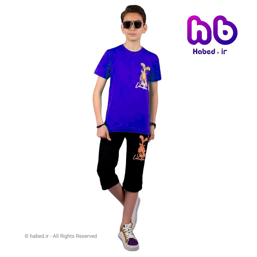 تیشرت شلوارک جدید شیک بچه گانه پسرانه و دخترانه جنس پنبه دورو درجه یک کد 2824
