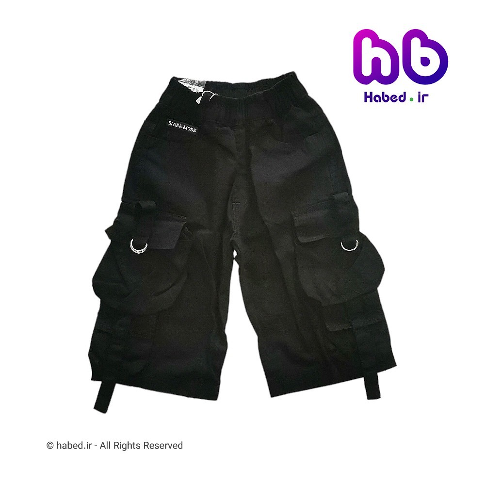 شلوارک کارگو کتان بچه گانه شیک پسرانه و دخترانه جنس تضمینی کد 2846