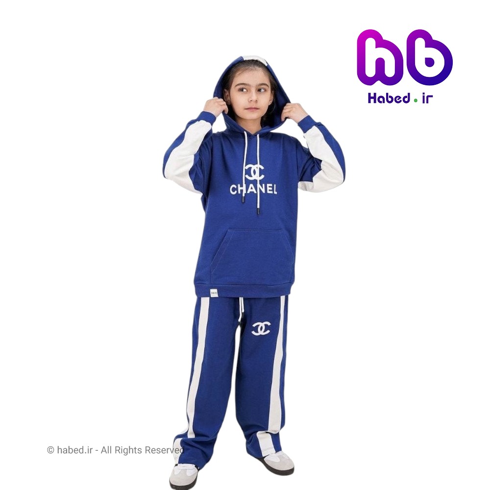 ست هودی شلوار بچگانه شیک پسرانه و دخترانه جنس پنبه دورو درجه یک کد 2914