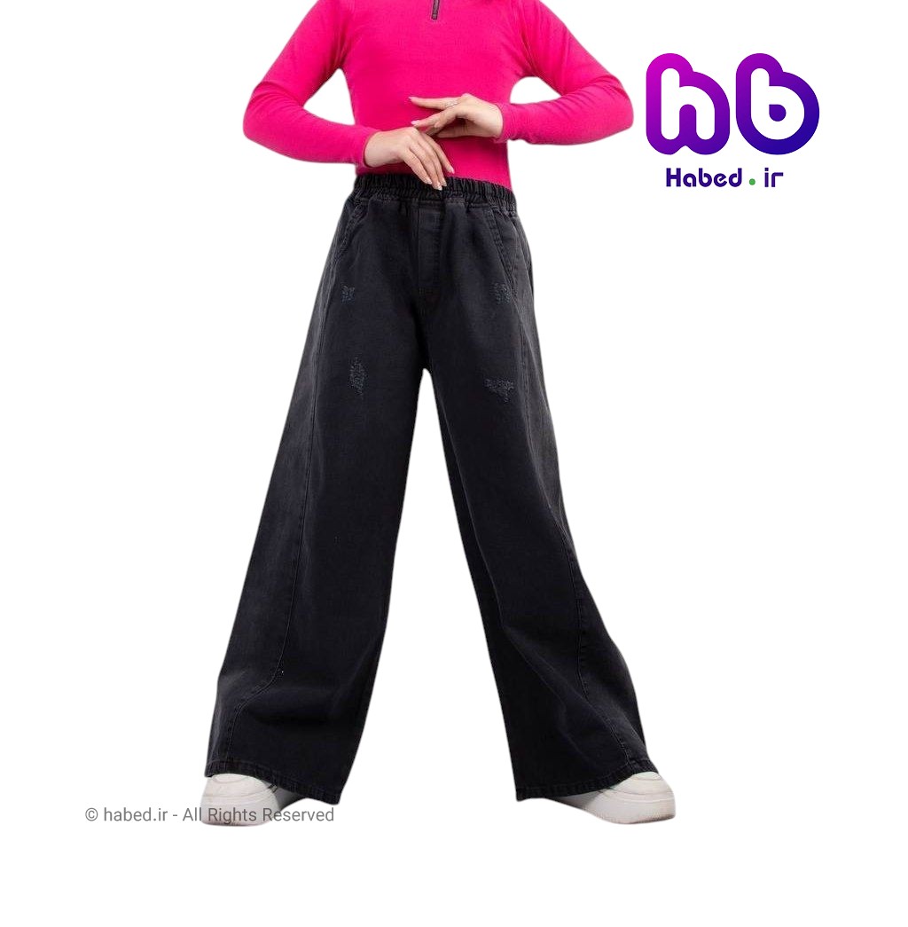 شلوار جین فول بگ بچگانه پسرانه و دخترانه جنس تضمینی کد 2950