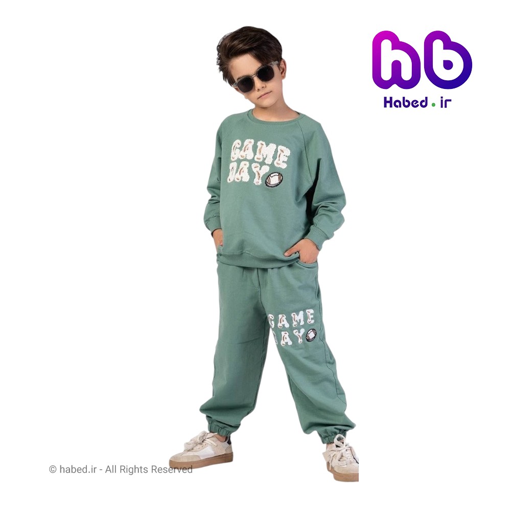 بلوز شلوار جدید بچگانه شیک پسرانه و دخترانه جنس سه نخ لاکرای تضمینی کد 2954