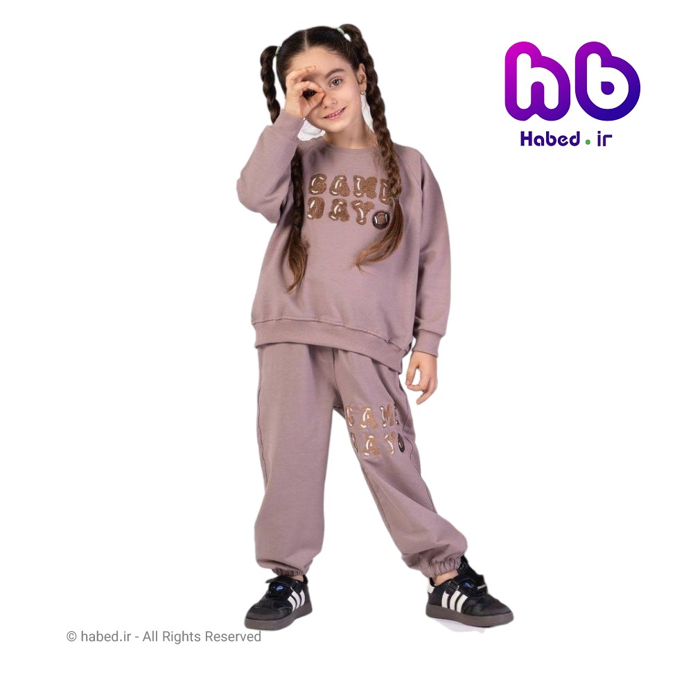 بلوز شلوار جدید بچگانه شیک پسرانه و دخترانه جنس سه نخ لاکرای تضمینی کد 2953